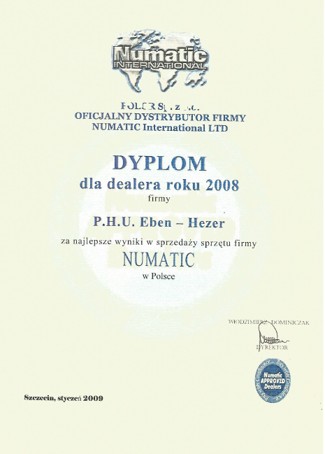 Numatic w Polsce 2000 Dariusz Popiński Warszawa